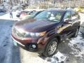 2011 Dark Cherry Kia Sorento EX V6 AWD  photo #3