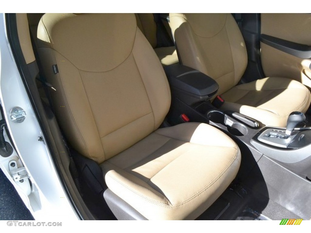 2012 Elantra Limited - Shimmering White / Beige photo #17