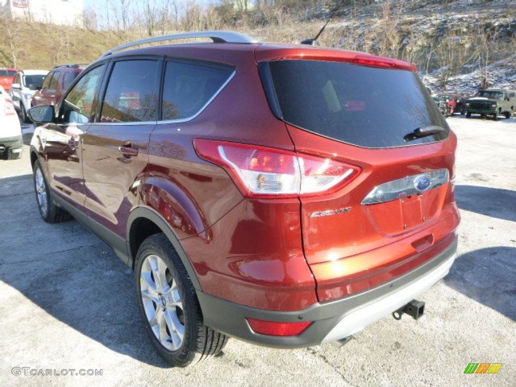 2014 Escape Titanium 2.0L EcoBoost 4WD - Sunset / Charcoal Black photo #4