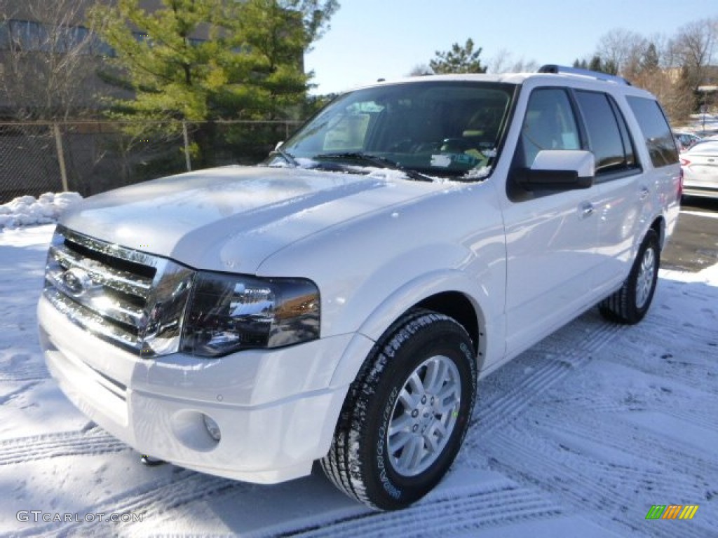 White Platinum 2014 Ford Expedition Limited 4x4 Exterior Photo #88840003