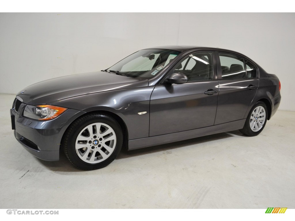 2006 3 Series 325i Sedan - Silver Grey Metallic / Grey photo #9