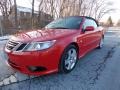 2009 Laser Red Saab 9-3 2.0T Convertible  photo #1