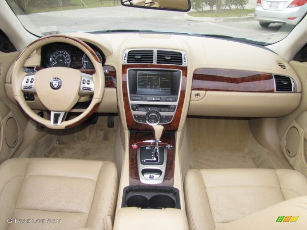 2007 Jaguar XK XK8 Convertible Ivory/Slate Dashboard Photo #88841290