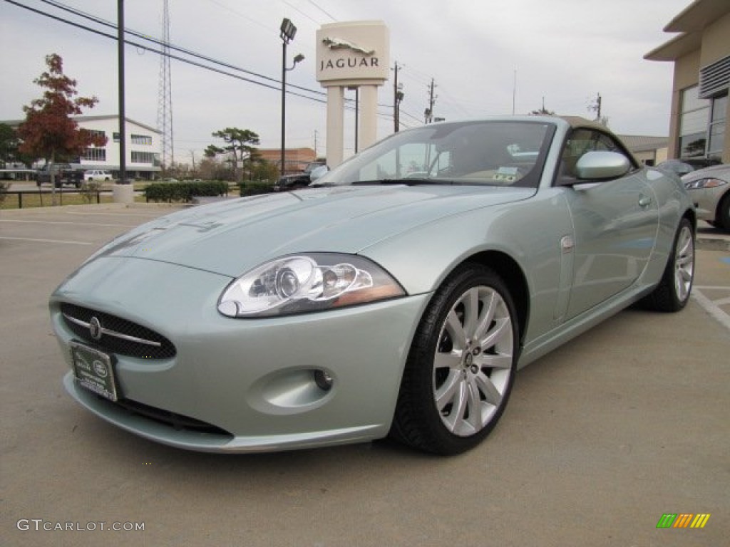 Seafrost Metallic 2007 Jaguar XK XK8 Convertible Exterior Photo #88841326