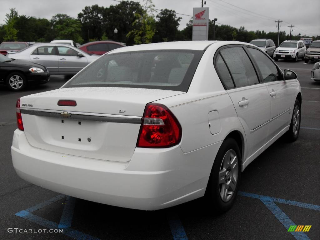 2006 Malibu LT Sedan - White / Titanium Gray photo #6