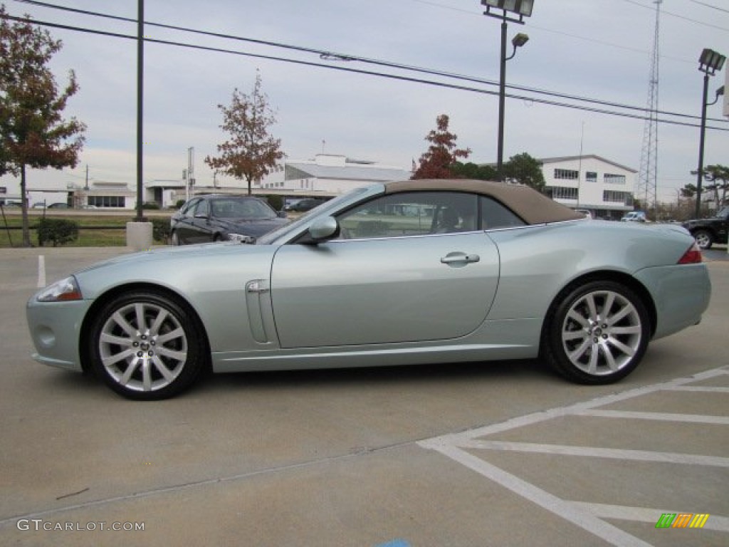 2007 XK XK8 Convertible - Seafrost Metallic / Ivory/Slate photo #7