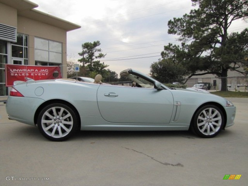 2007 XK XK8 Convertible - Seafrost Metallic / Ivory/Slate photo #12