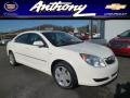 Cream White 2008 Saturn Aura XE 3.5