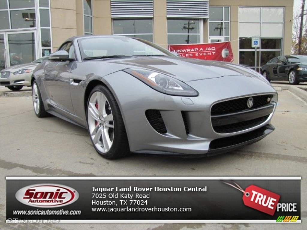 2014 F-TYPE V8 S - Lunar Grey Metallic / Cirrus Grey photo #1