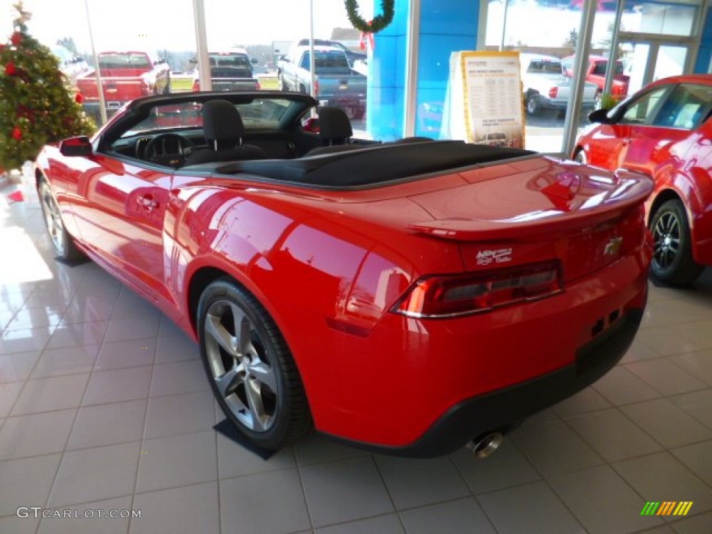 2014 Camaro LT/RS Convertible - Red Hot / Black photo #5