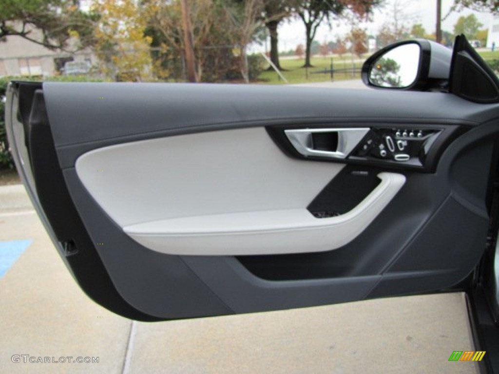 2014 Jaguar F-TYPE V8 S Cirrus Grey Door Panel Photo #88845208