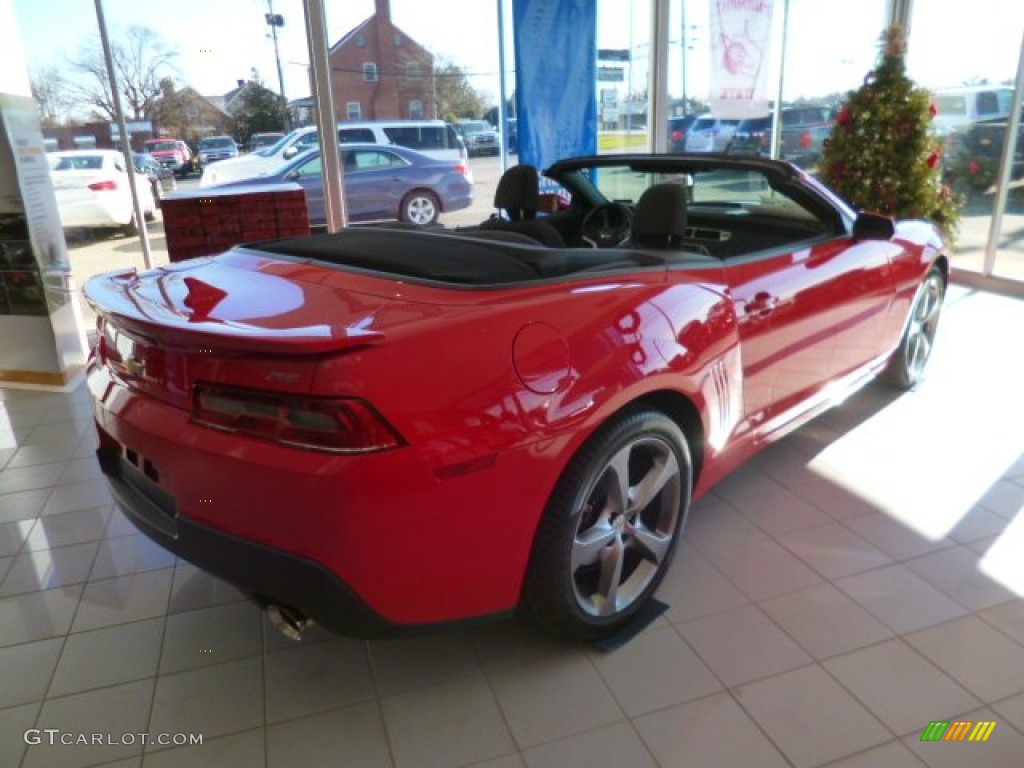 2014 Camaro LT/RS Convertible - Red Hot / Black photo #7