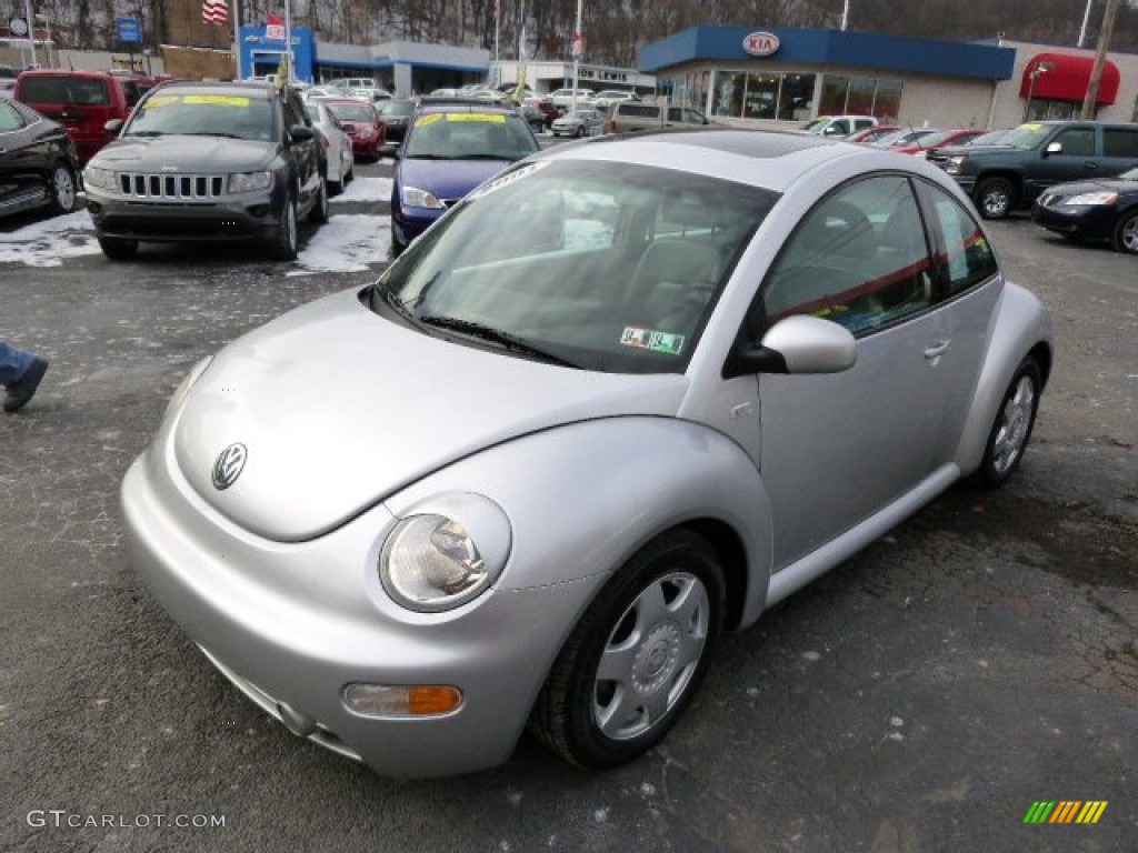 2001 New Beetle GLS Coupe - Silver Arrow Metallic / Black photo #4