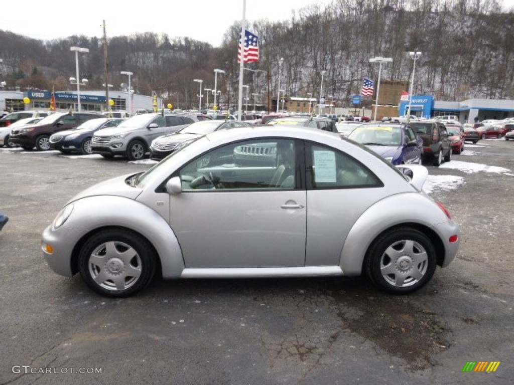 2001 New Beetle GLS Coupe - Silver Arrow Metallic / Black photo #5