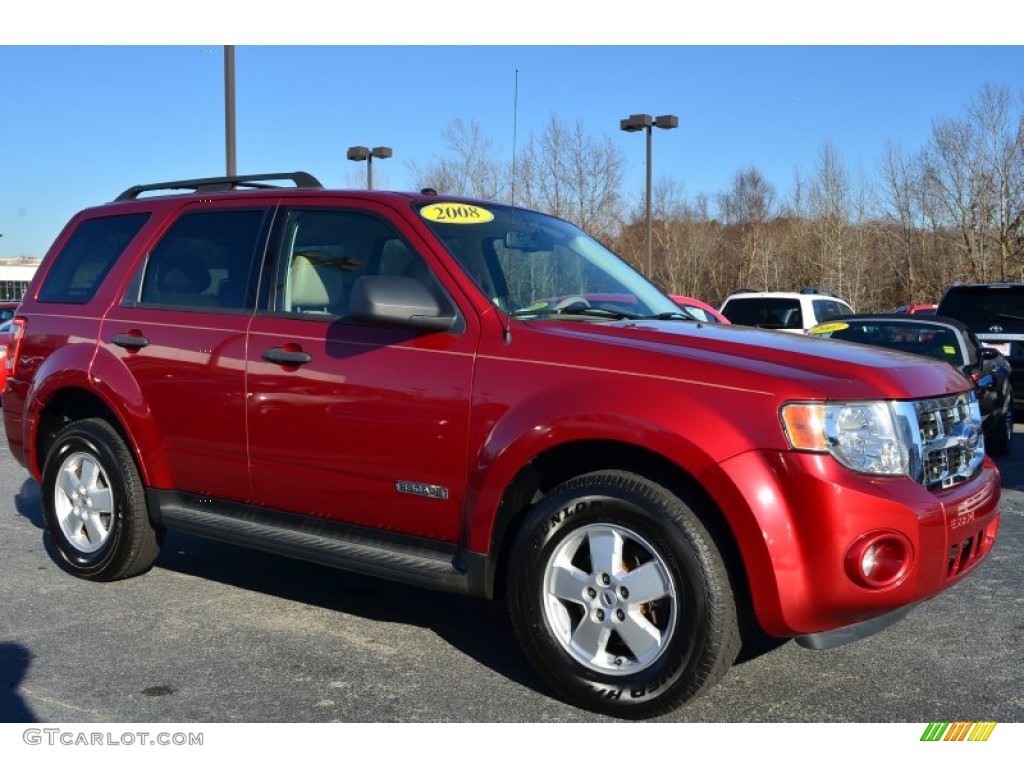 2008 Escape XLT - Redfire Metallic / Camel photo #1