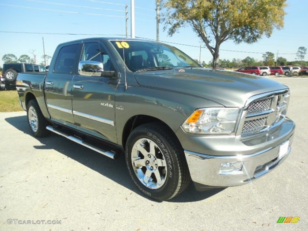 2010 Ram 1500 Laramie Crew Cab - Mineral Gray Metallic / Dark Slate Gray photo #10