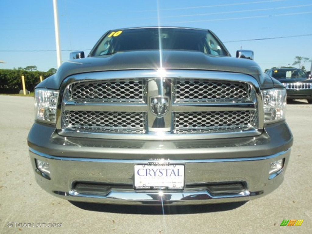 2010 Ram 1500 Laramie Crew Cab - Mineral Gray Metallic / Dark Slate Gray photo #13