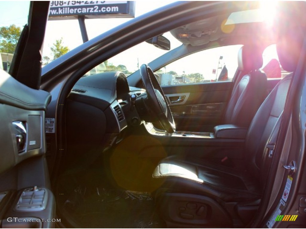 2009 XF Supercharged - Pearl Grey Metallic / Charcoal/Charcoal photo #11