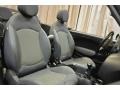 2010 Mini Cooper Grey/Carbon Black Interior Front Seat Photo