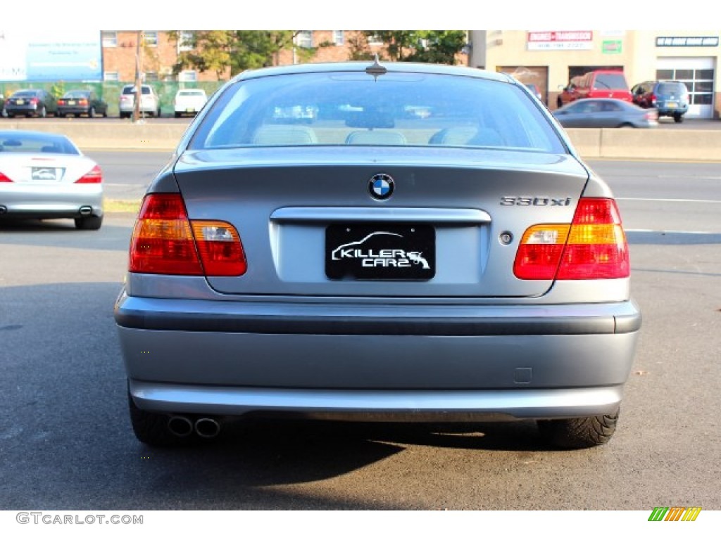 2005 3 Series 330xi Sedan - Silver Grey Metallic / Grey photo #6