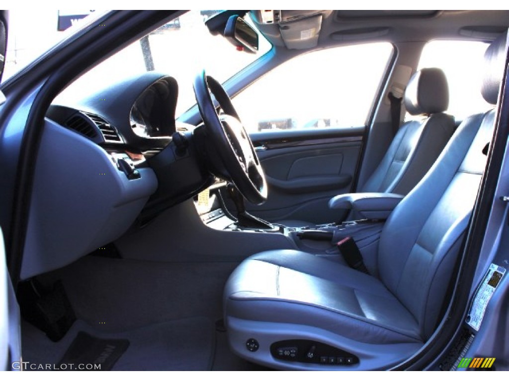 2005 3 Series 330xi Sedan - Silver Grey Metallic / Grey photo #11