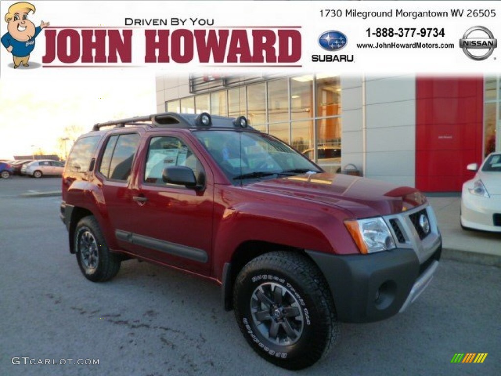 2014 Xterra PRO-4X 4x4 - Cayenne Red / PRO-4X Gray/Steel Cloth photo #1