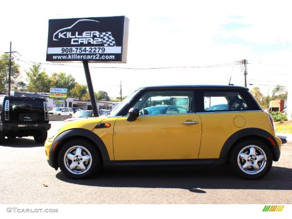 2007 Cooper Hardtop - Mellow Yellow / Carbon Black/Carbon Black photo #4