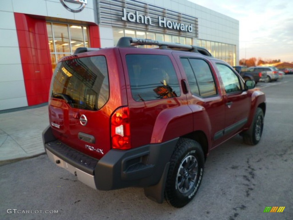 2014 Xterra PRO-4X 4x4 - Cayenne Red / PRO-4X Gray/Steel Cloth photo #7