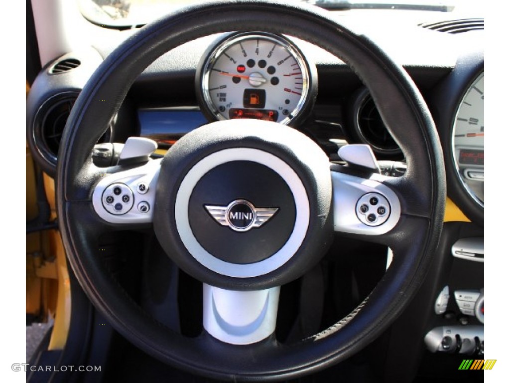 2007 Cooper Hardtop - Mellow Yellow / Carbon Black/Carbon Black photo #8