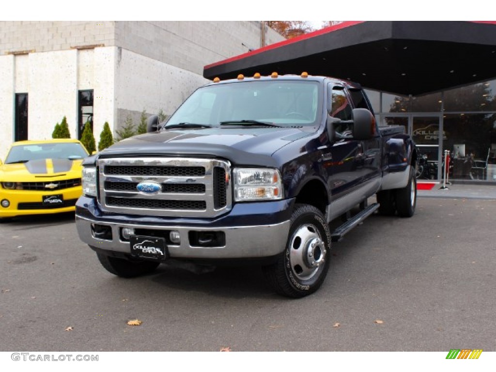 2005 F350 Super Duty XLT Crew Cab 4x4 Dually - True Blue Metallic / Medium Flint photo #3