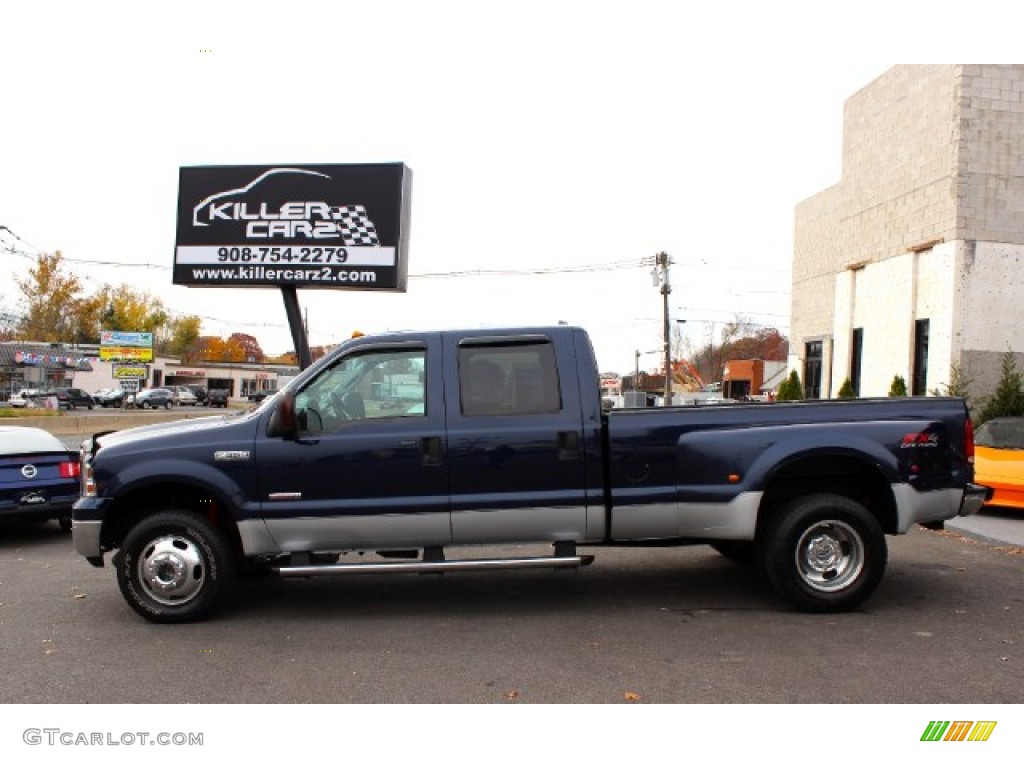 2005 F350 Super Duty XLT Crew Cab 4x4 Dually - True Blue Metallic / Medium Flint photo #4