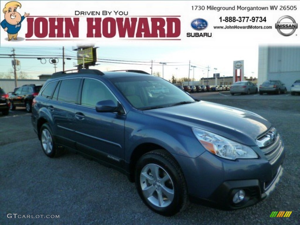 2014 Outback 2.5i Limited - Twilight Blue Metallic / Ivory photo #1