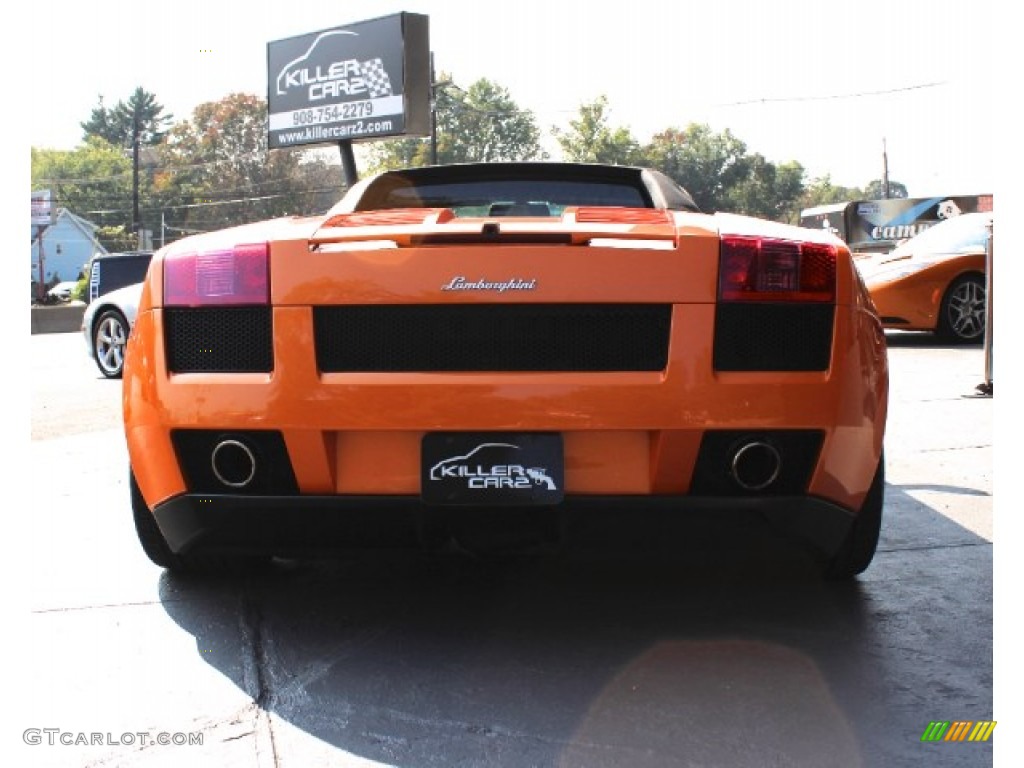 2007 Gallardo Spyder E-Gear - Arancio Borealis (Orange) / Nero Perseus/Arancio Leonis photo #5
