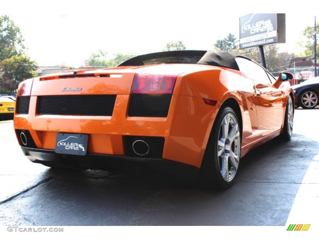 2007 Gallardo Spyder E-Gear - Arancio Borealis (Orange) / Nero Perseus/Arancio Leonis photo #6
