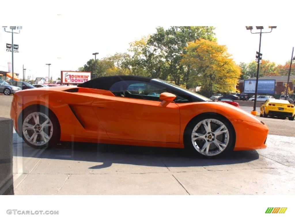 2007 Gallardo Spyder E-Gear - Arancio Borealis (Orange) / Nero Perseus/Arancio Leonis photo #8