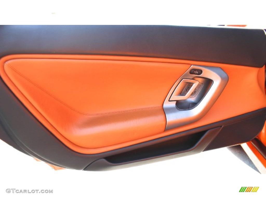 2007 Gallardo Spyder E-Gear - Arancio Borealis (Orange) / Nero Perseus/Arancio Leonis photo #9