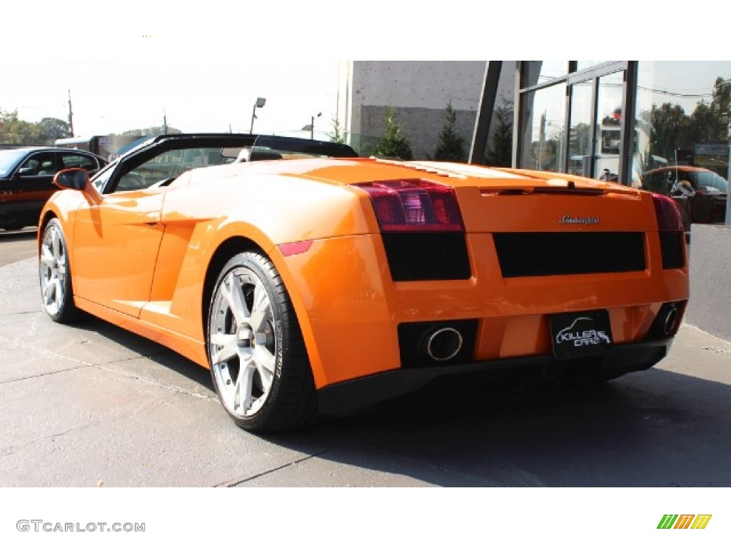 2007 Gallardo Spyder E-Gear - Arancio Borealis (Orange) / Nero Perseus/Arancio Leonis photo #25