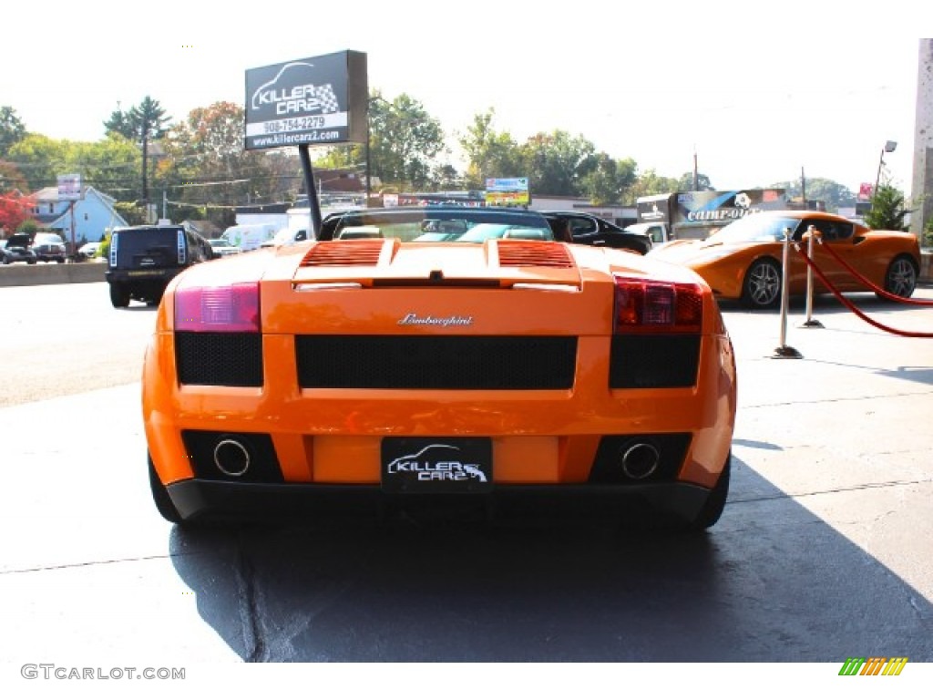2007 Gallardo Spyder E-Gear - Arancio Borealis (Orange) / Nero Perseus/Arancio Leonis photo #26