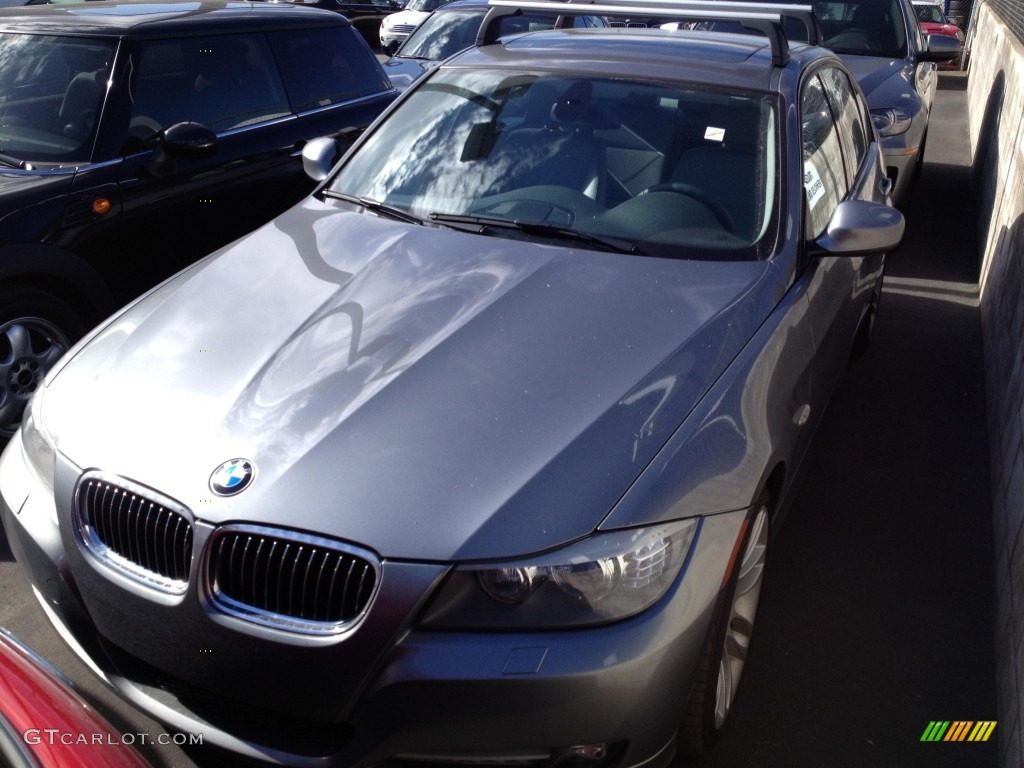 2011 3 Series 335d Sedan - Space Gray Metallic / Black photo #3