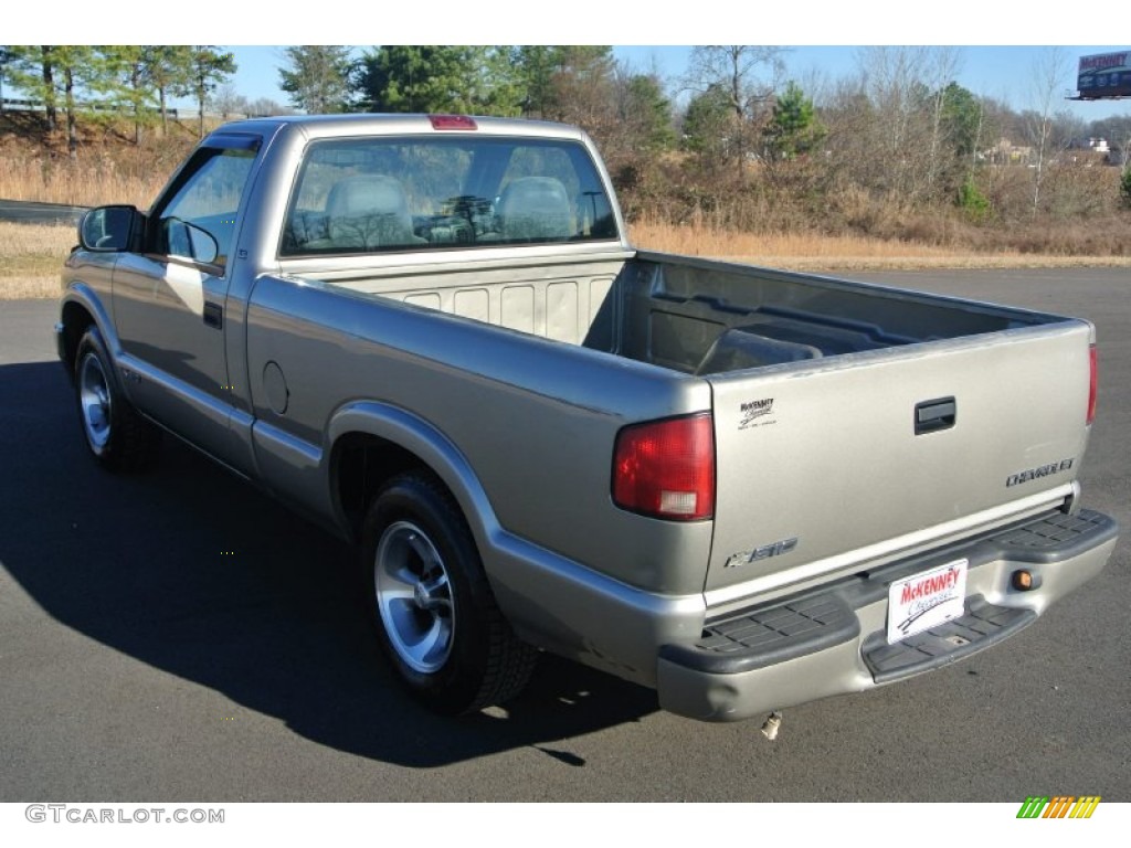 2000 S10 LS Regular Cab - Light Pewter Metallic / Graphite photo #4