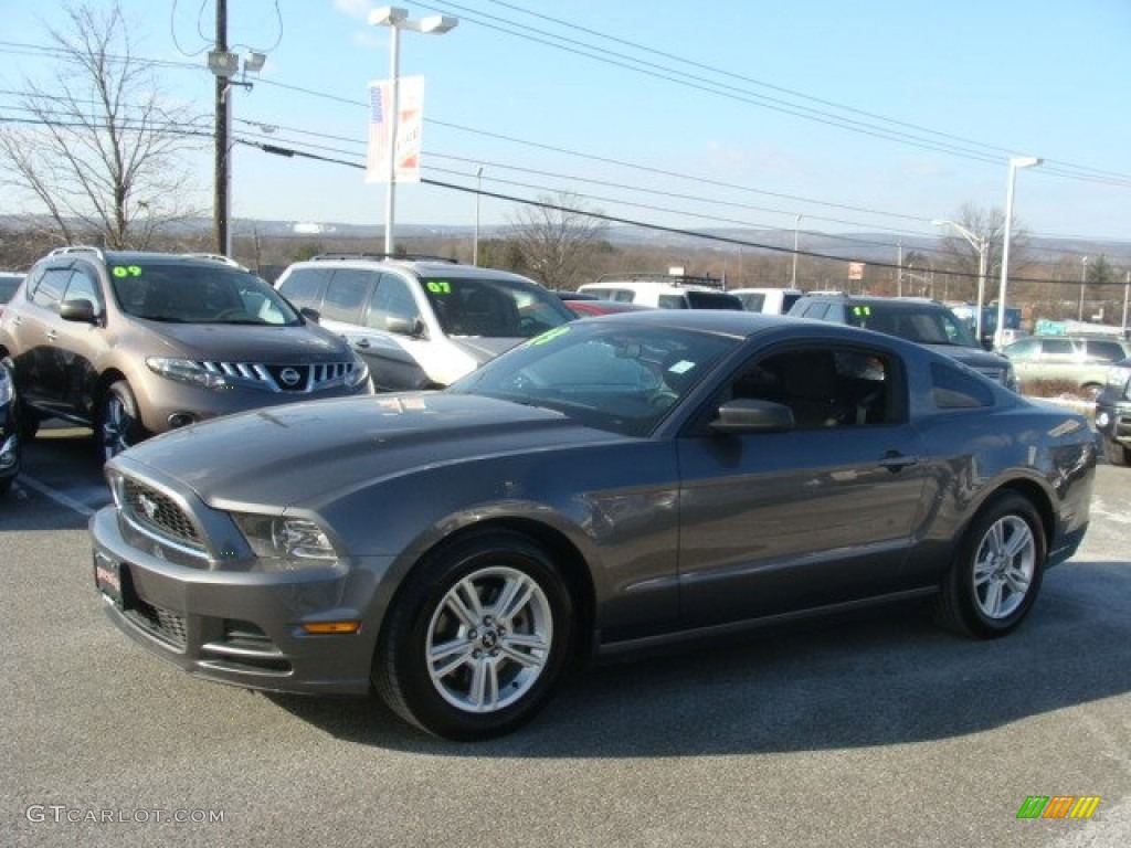 2013 Mustang V6 Coupe - Sterling Gray Metallic / Charcoal Black photo #3