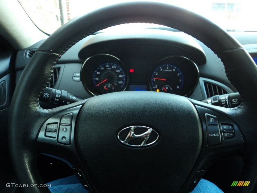 2012 Genesis Coupe 3.8 Track - Karussell White / Black Leather photo #4