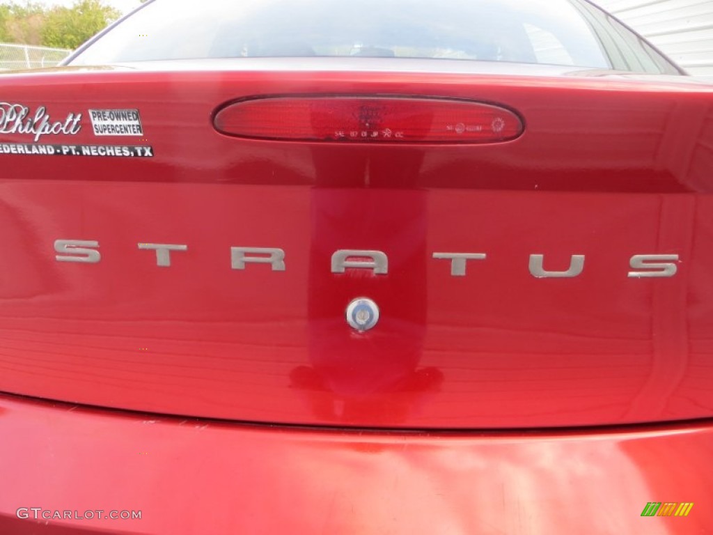 2002 Stratus SE Plus Sedan - Inferno Red Pearl / Sandstone photo #19