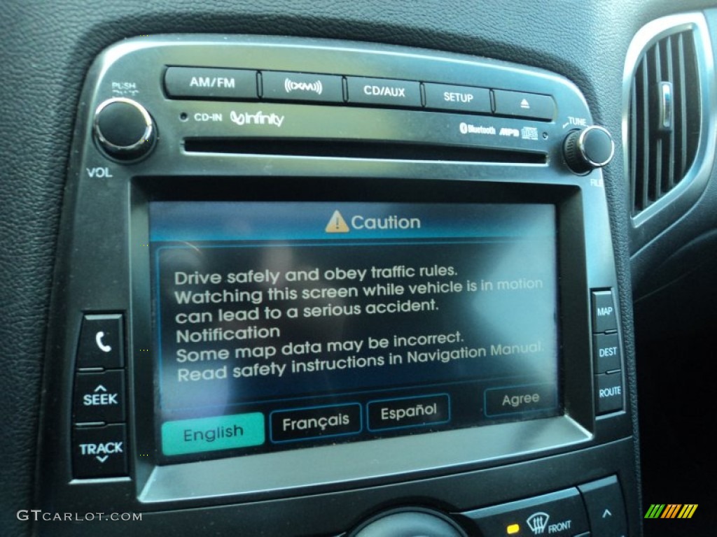 2012 Genesis Coupe 3.8 Track - Karussell White / Black Leather photo #15