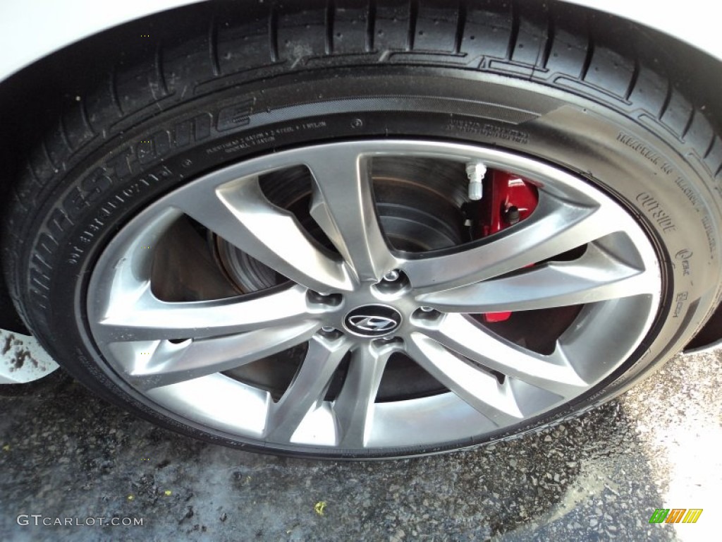 2012 Genesis Coupe 3.8 Track - Karussell White / Black Leather photo #31