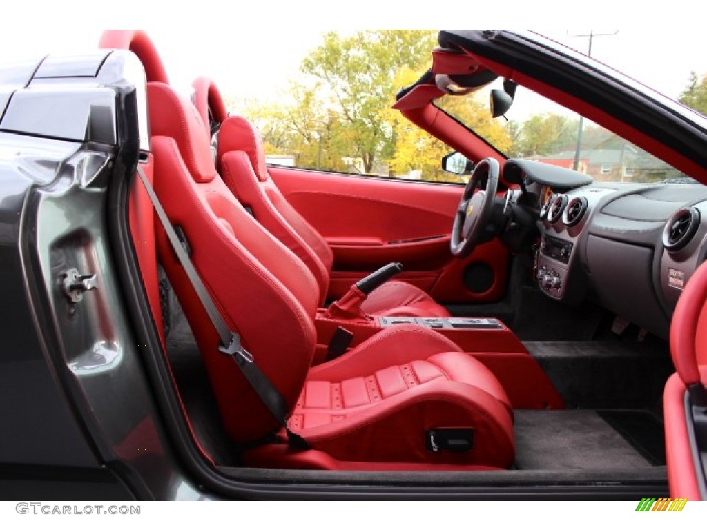 2006 F430 Spider F1 - Grigio Ingrid (Grey) / Rosso (Red) photo #25