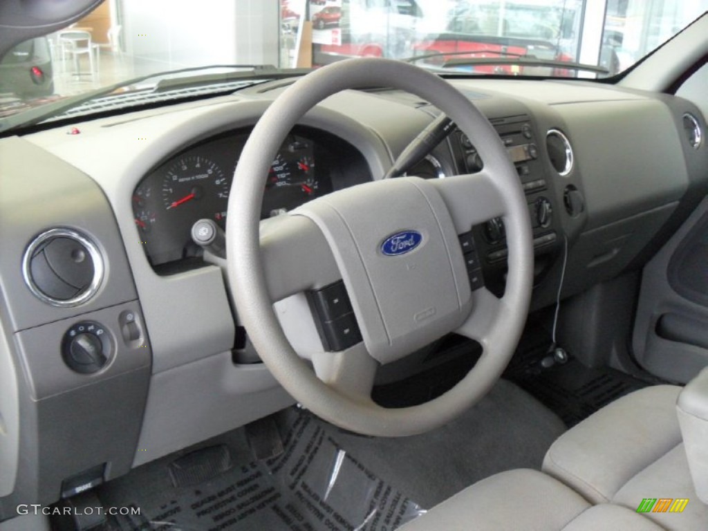 2005 F150 XLT SuperCrew 4x4 - Dark Toreador Red Metallic / Medium Flint/Dark Flint Grey photo #12