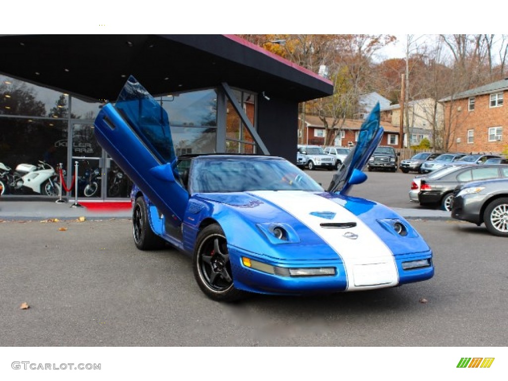 1991 Corvette Coupe - Quasar Blue Metallic / Black photo #1