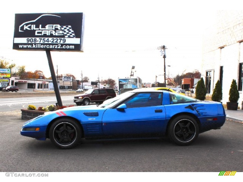 1991 Corvette Coupe - Quasar Blue Metallic / Black photo #4