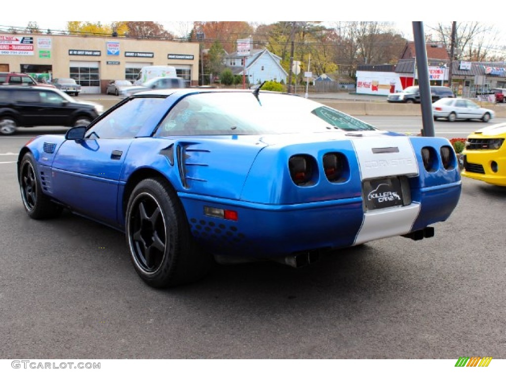 1991 Corvette Coupe - Quasar Blue Metallic / Black photo #5